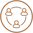 Formación de equipos multidisciplinarios destinados a satisfacer las necesidades específicas de cada cliente.